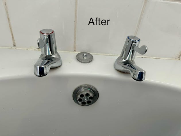After my lever tap upgrade on basin taps - Little Plumbing Jobs